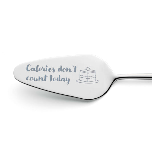 VIVENDI cake server "Calories don't count today"