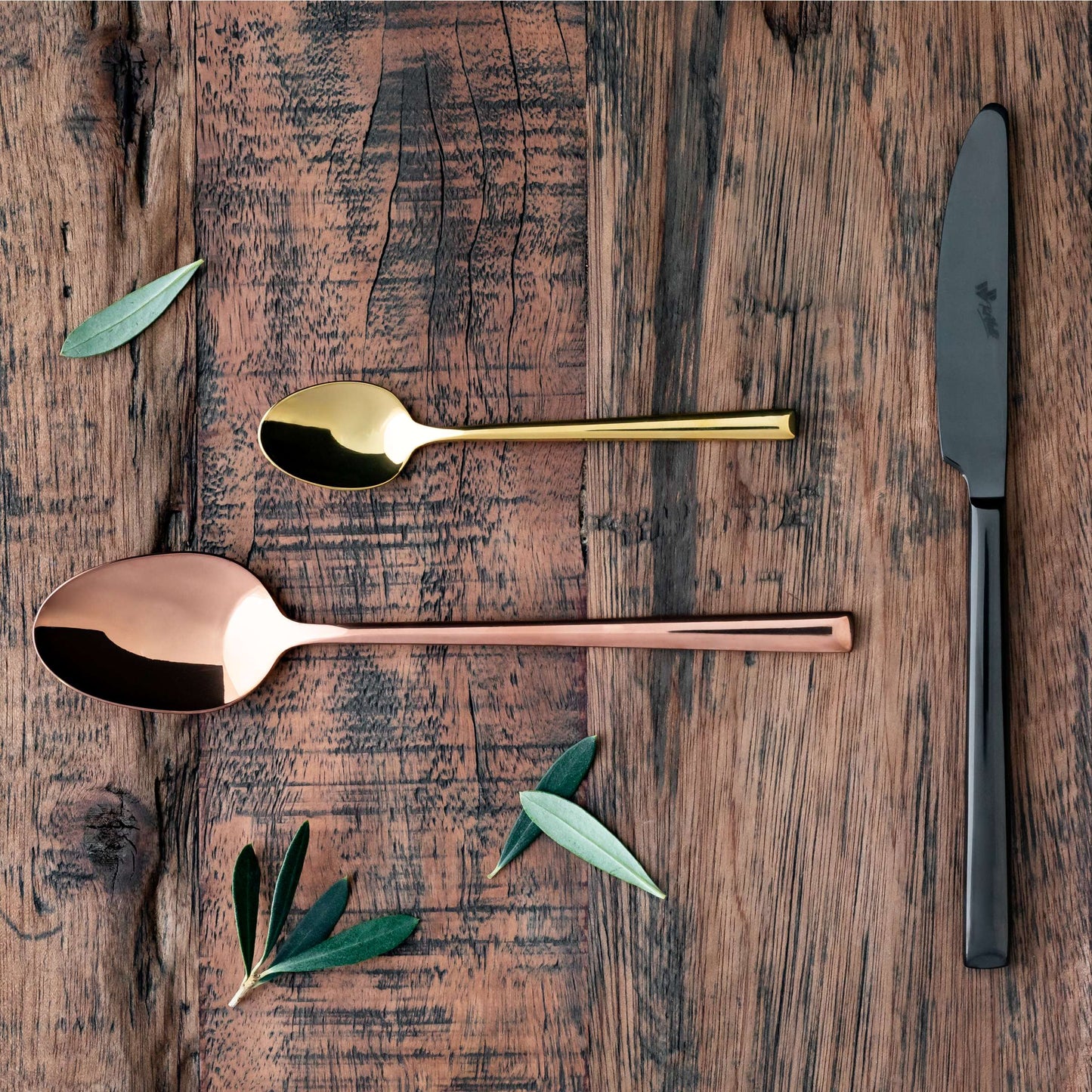 VIVENDI Besteckset 30-teilig PVD schwarz