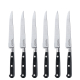 SABATIER TROMPETTE Steakmesser Set 6-teilig schwarz