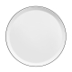 YAKA BLACK Dinner Plate black,white 6 Stück