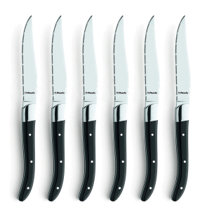 Amefa Premiere steak knife set 6-pieces black ROYAL STEAK