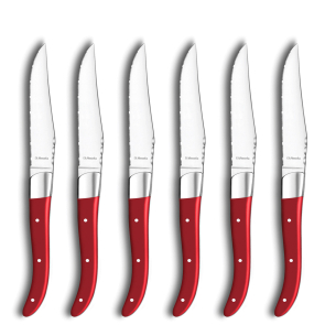 Amefa Premiere steak knife set 6-pieces red ROYAL STEAK