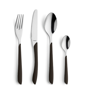 Kuppels  PRISMA Cutlery Set 24-pieces black