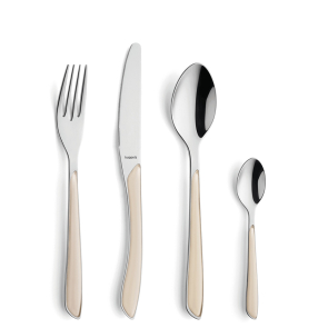 Kuppels  PRISMA Cutlery Set 24-pieces off white