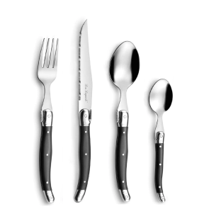 Lou Laguiole  TRADITION Cutlery Set 24-pieces anthracite