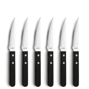 Amefa  PIZZA Steak Knife Set 6-pieces black