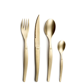 Lou Laguiole  JET Cutlery Set 16-pieces PVD gold
