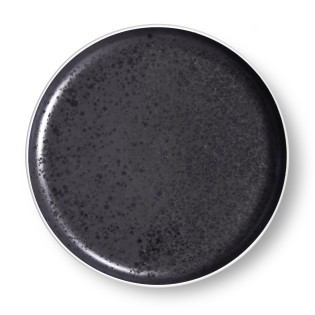 ASTER GRANITE Speiseteller schwarz,weiß 6 Stück