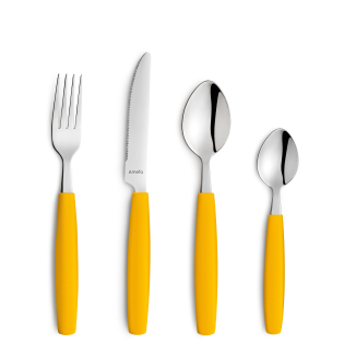 VALOA Besteckset 16-teilig sommergelb