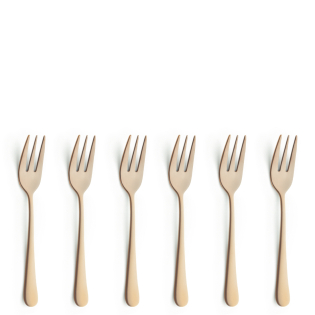 AUSTIN Kuchengabel Set 6-teilig PVD gold