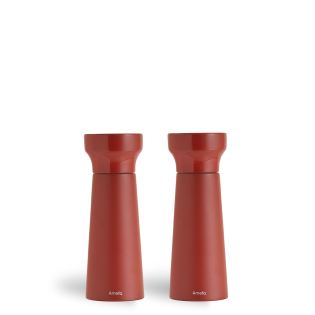 MODERN WOOD Salz-/Pfeffermühle Set 2-teilig terracotta