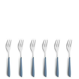 PRISMA Kuchengabel Set 6-teilig denim blau