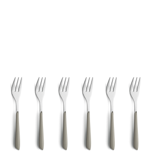 PRISMA Kuchengabel Set 6-teilig taupe