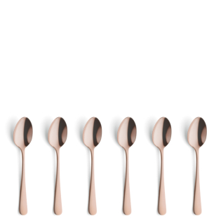 AUSTIN Mocca-/Espressolöffel Set 6-teilig PVD kupfer