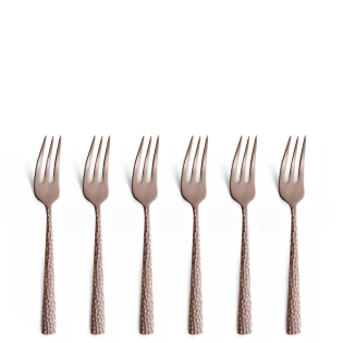FELICITY Kuchengabel Set 6-teilig PVD rosé