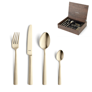 VENTURA Besteckset 24-teilig PVD champagner