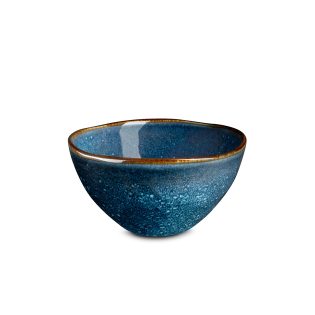 VERTIGO DENIM Breakfast Bowl blue, brown 6 Stück