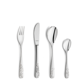 Stainless [product_cutlery_type] [product_knife_type] 13/0-18/10 Prinzessin Kinderbesteck Set 4-teilig 