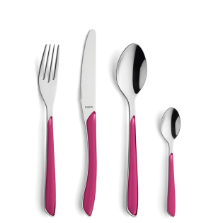 PRISMA Cutlery Set 24-pieces raspberry