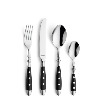 COUNTRY Cutlery Set 24-pieces black