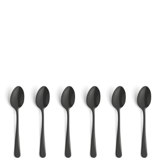 AUSTIN Mocca-/Espressolöffel Set 6-teilig PVD schwarz