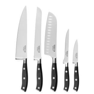 black [product_cutlery_type] [product_knife_type]  VULCANO Messerset 5-teilig 