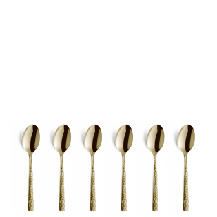 FELICITY Mocca-/Espressolöffel Set 6-teilig PVD champagner
