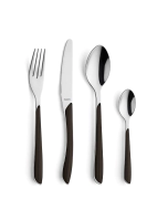 Kuppels  PRISMA Cutlery Set 24-pieces black