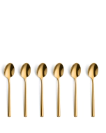 Beckmann & Rommerskirchen  VISTA Medium Tea Spoon Set 6-pieces PVD gold
