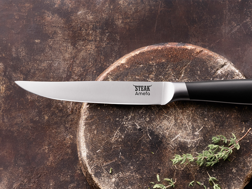 Steakmesser ohne Wellenschliff